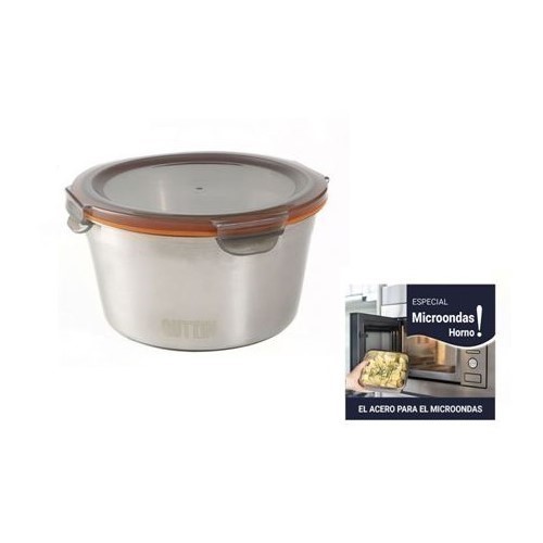 TUPPER QUTTIN ACERO INOX 1L APTO MICROONDAS